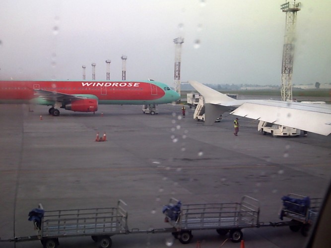 Another view of the tarmac at BSP airport