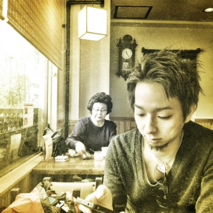 My friend Shuhei at a very traditional coffee shop in Asakusa #iPhoneography #iph100 #camera+