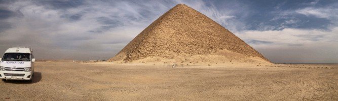 A pyramid at Sakkara in Memphis, autostich