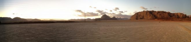 Sunrise, Wadi Rum, autostitch