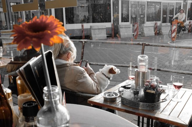 Cafe Life in the kingdom of Orange at Bar Lempicka. Fuji X100