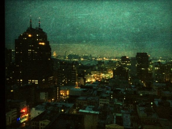 City lights viewed from the 24th floor of the Mondrian SoHo Hotel (mobile photography)