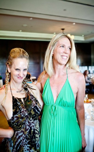 Me & my friend Cathy at Gabrielle's baby shower (photo by Rebecca Adler Rotenberg)