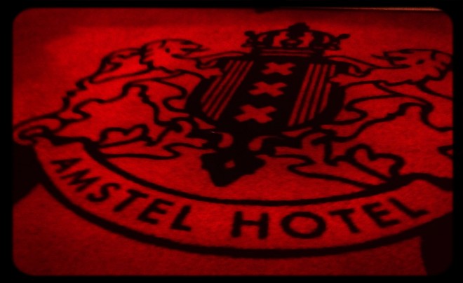 The rug in the entry to The Amstel Intercontinental Hotel