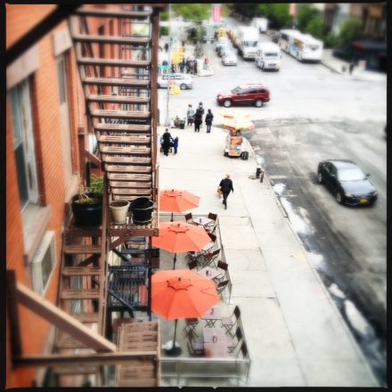 A great view of a fire escape. From The High Line. Shot with Hipstamatic app (add link) #Loftus lens #mobilephotography #NYC