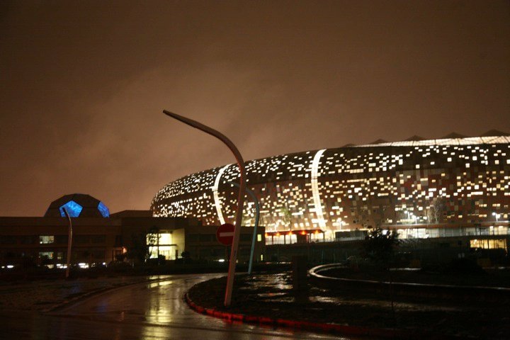 Jo'burg's Soccer City Stadium has seen a lot of Balls in action, incluing the World Cup 2010 final, Soth Africa