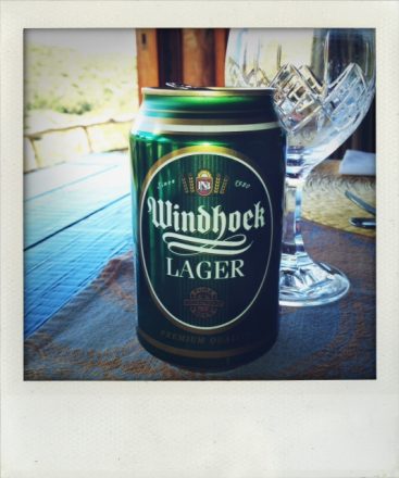 Windhoek lager is brewed in Namibia but tastes just fine in South Africa