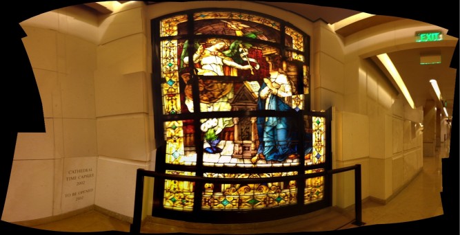 Stain glass in the mausoleum