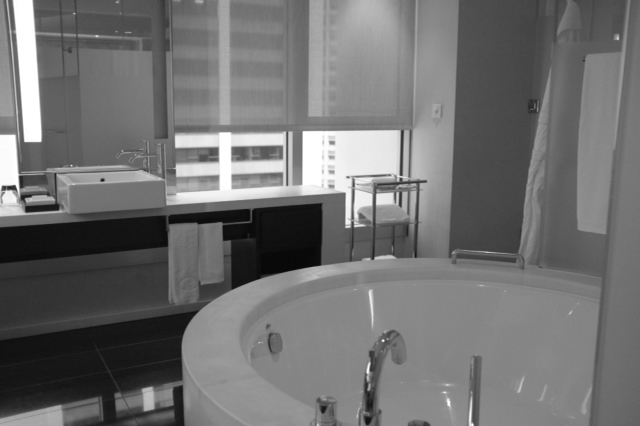 Tub with a view in room 1012