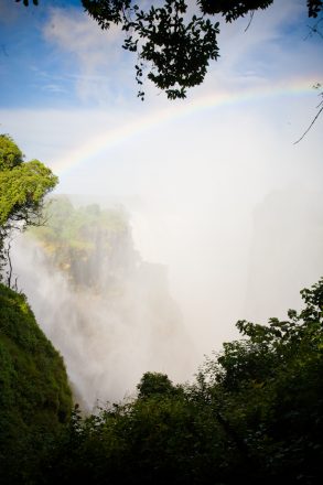 Victoria Falls on foot view
