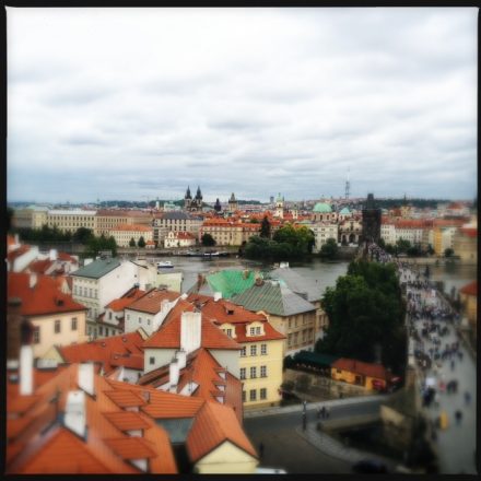 Another Angle from the Charles Bridge Tower. Mobile photography