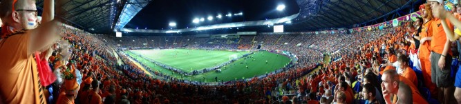 Netherlands vs. Portugal. Metalist Stadium, Kharkov. June 17, 2012.