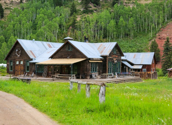 The Saloon & Dance Hall is the heart of Dunton Hot Springs  An Atmospheric teepee on the Dunton Hot Springs Grounds