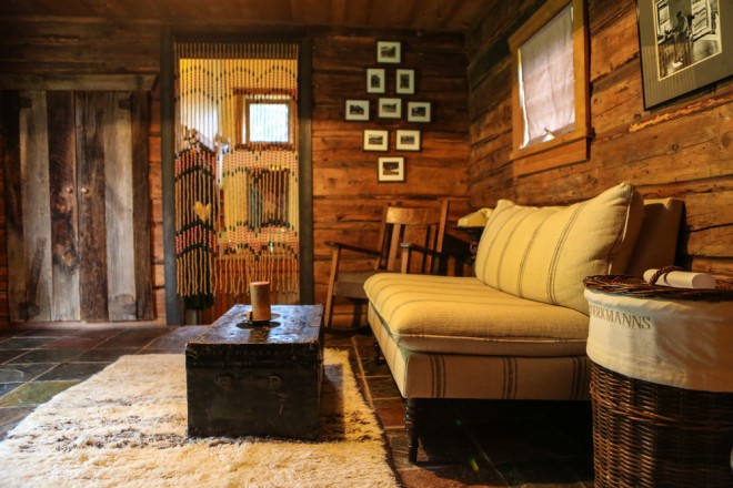 The Interior of Boerkmann's cabin is both funky and fabulous