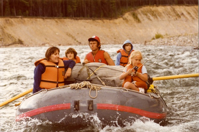 Rafting with my brothers and cousin (who later became a ranger)