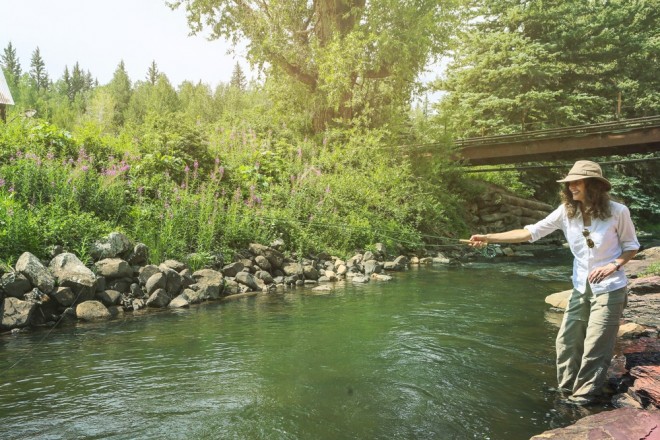 Getting your feet wet is half the fun of fly fishing