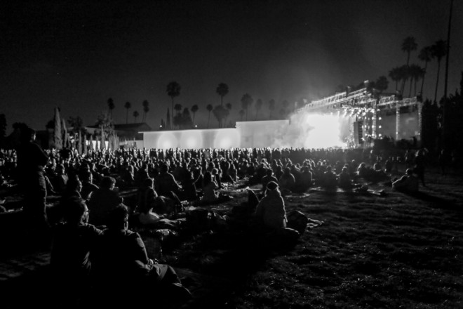 View from the Fairbanks lawn of The National in Concert at Hollywood Forever