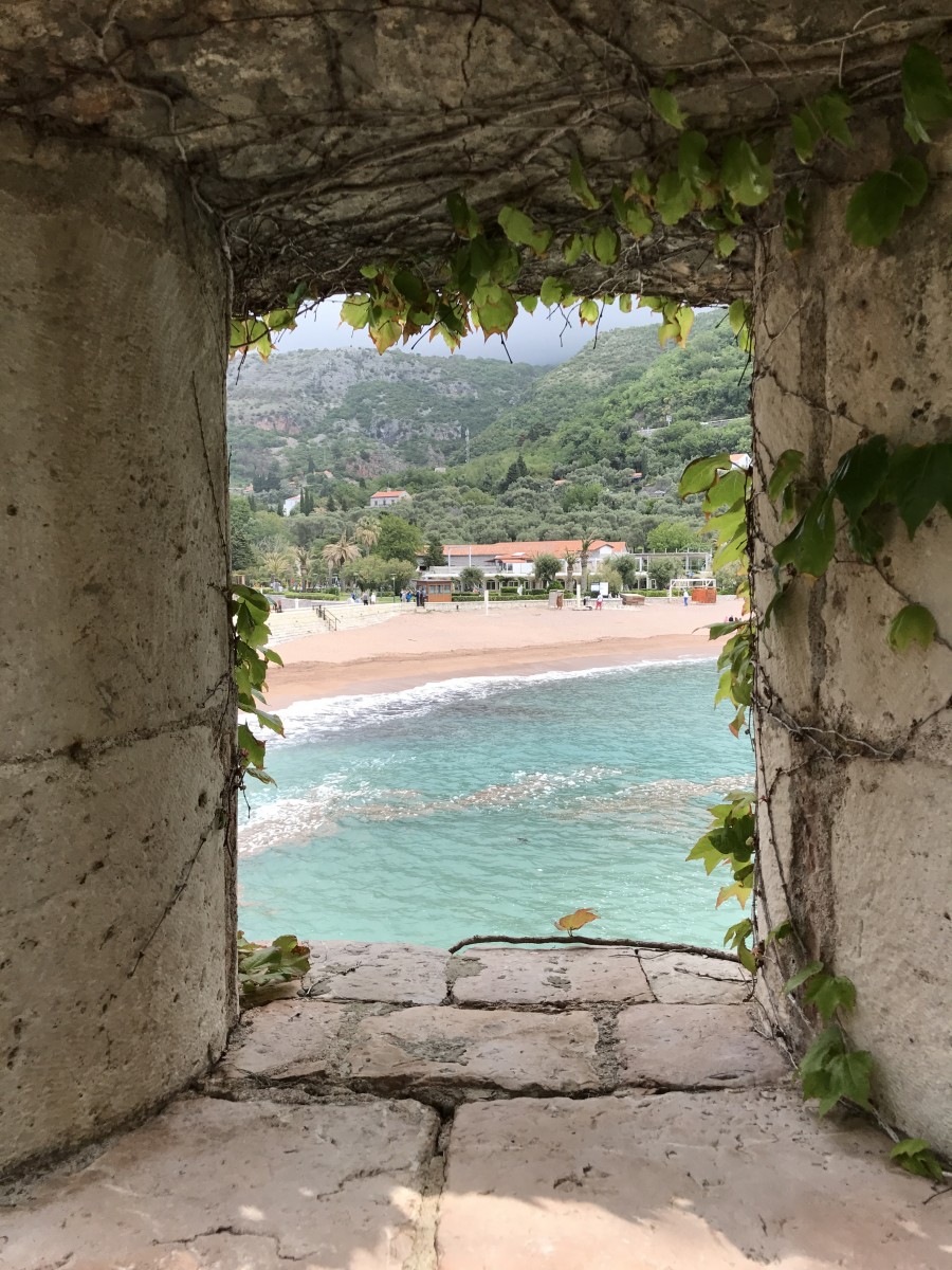 View of @Amanresorts Sveti Stefan from Budva is today's virtualvacay #Montenegro