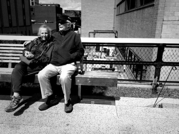 Honeymooners on the High Line, mobile photography